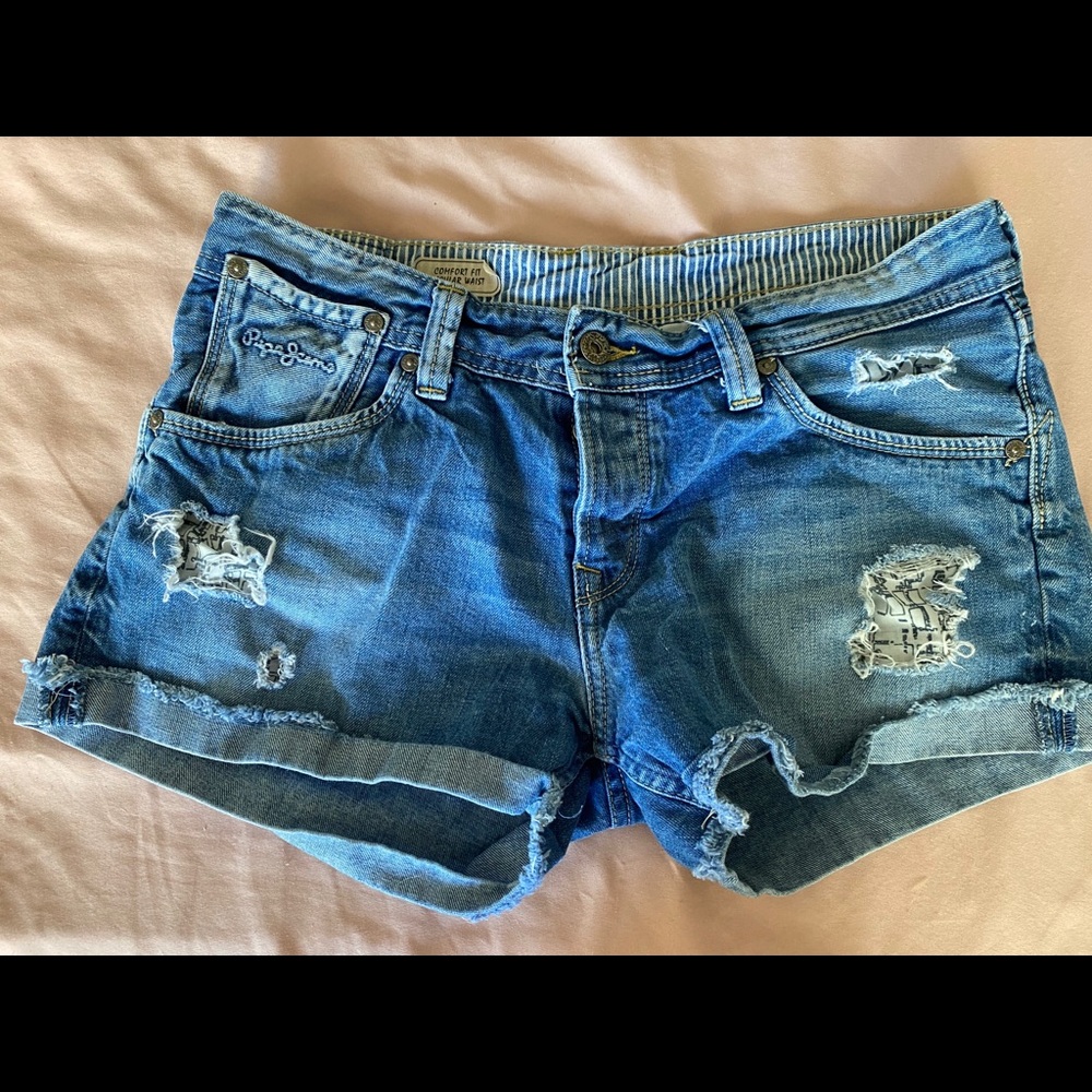 Denim shorts